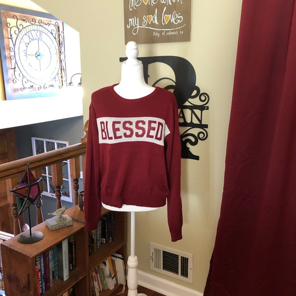 statement sweater - Blessed - Picture 5 of 5